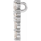 14K White 3/4 CTW Lab-Grown Diamond Pendant